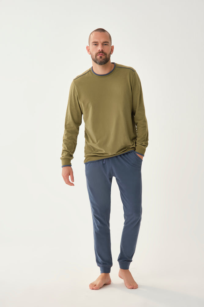 KHAKI PYJAMA SET