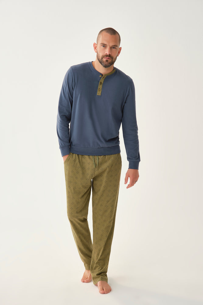 KHAKI PYJAMA SET