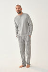 GREY MELANGE PYJAMA SET