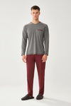 ANTHRACITE MELANGE PYJAMA SET