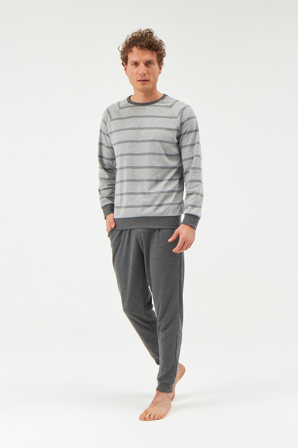 GREY PYJAMA SET