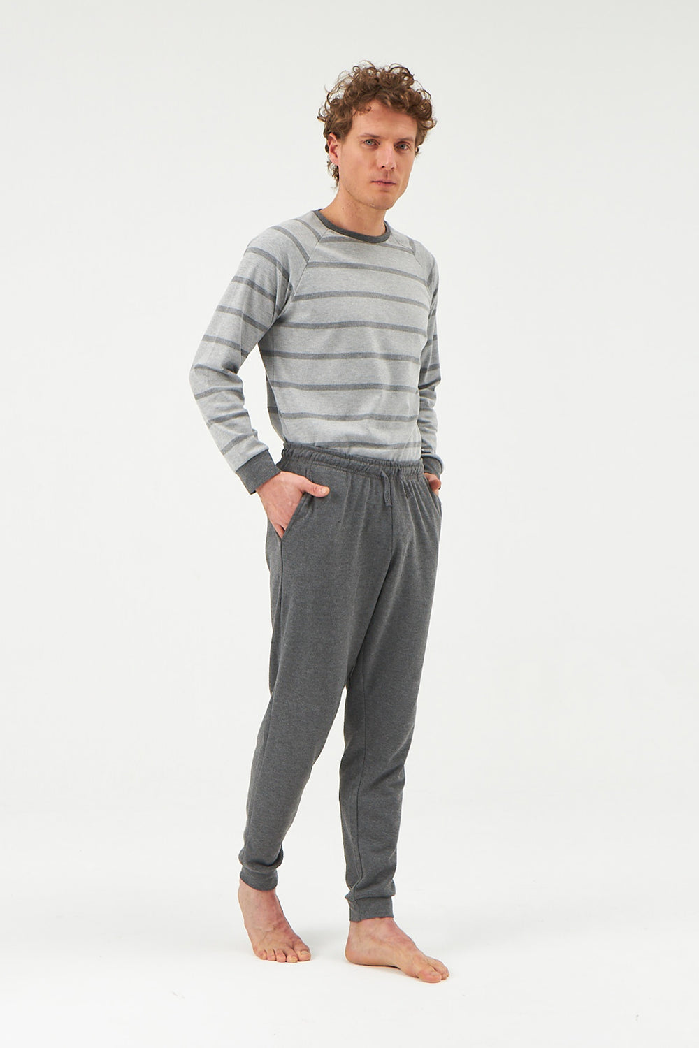 GREY PYJAMA SET
