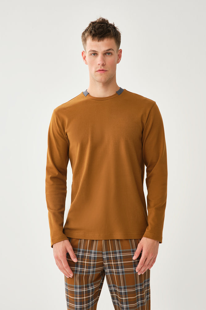 BROWN PYJAMA SET