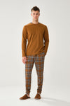 BROWN PYJAMA SET