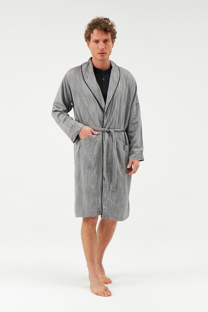 GREY MELANGE ROBE