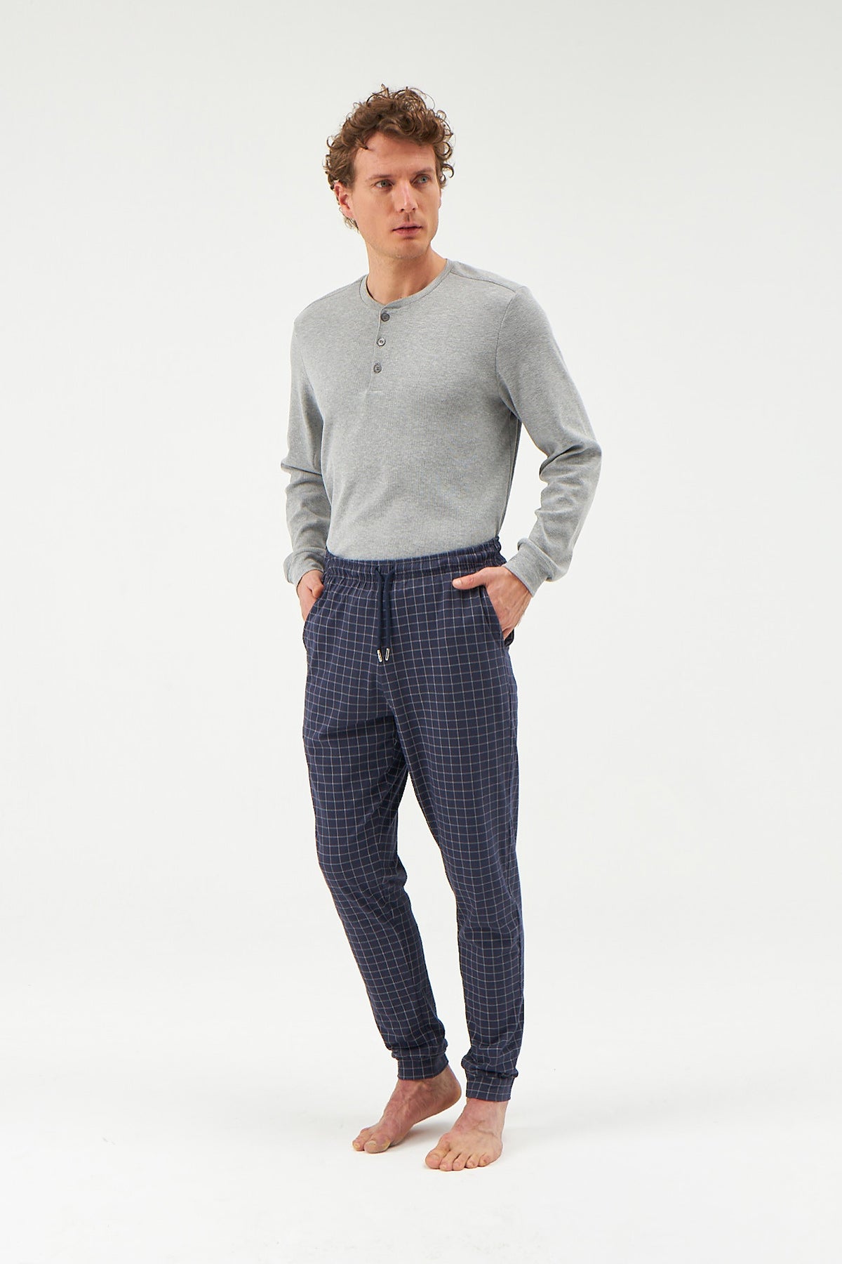 NAVY PYJAMA BOTTOM