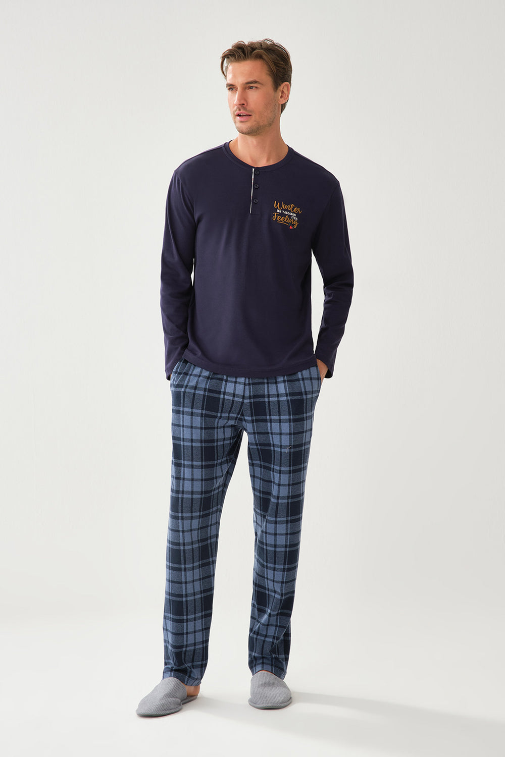 BLUE PYJAMA BOTTOM