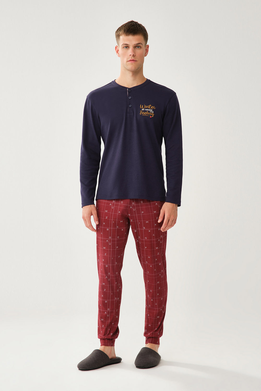 BORDEAUX PYJAMA BOTTOM