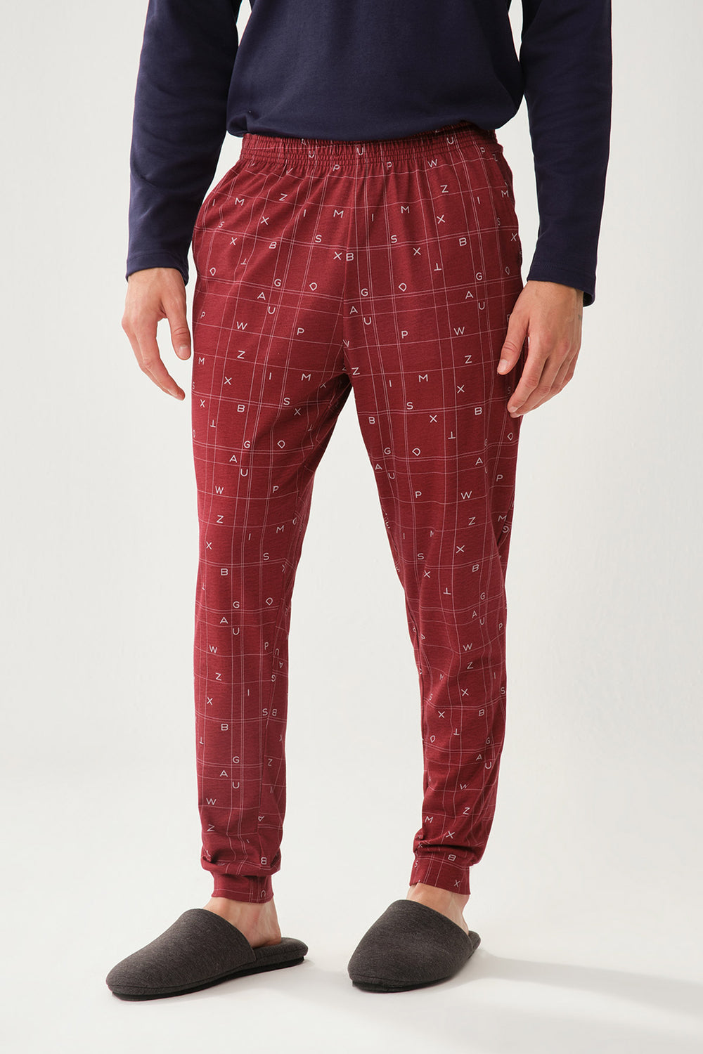 BORDEAUX PYJAMA BOTTOM