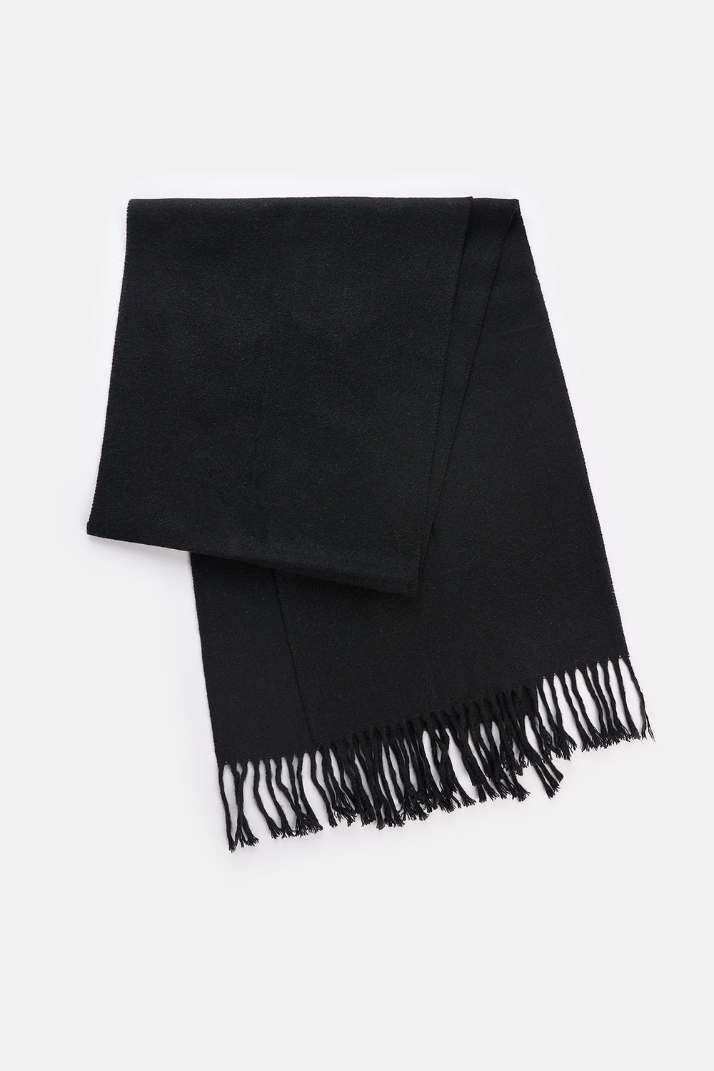 BLACK SCARF BEANIE SET