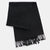 BLACK SCARF BEANIE SET