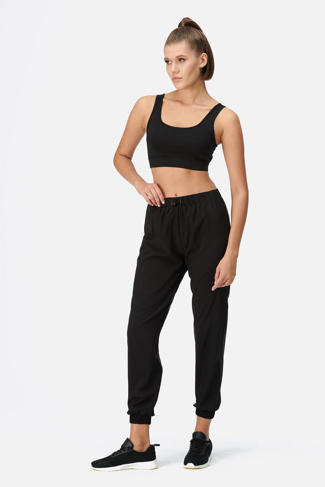 BLACK TRACKSUIT BOTTOM