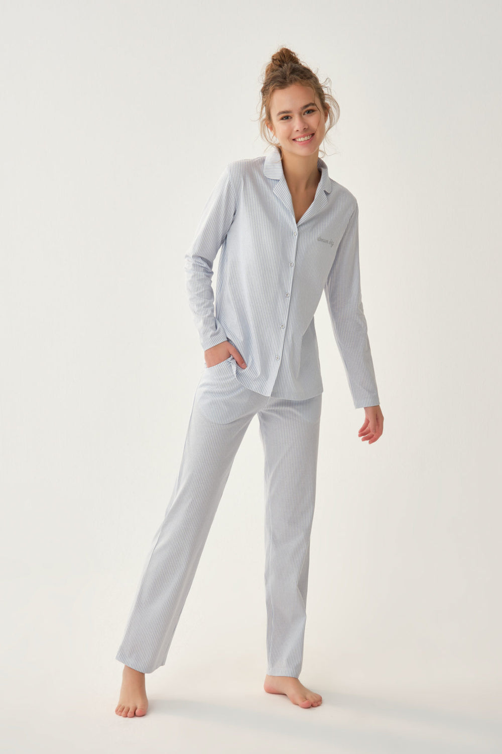 LIGHT BLUE PYJAMA SET