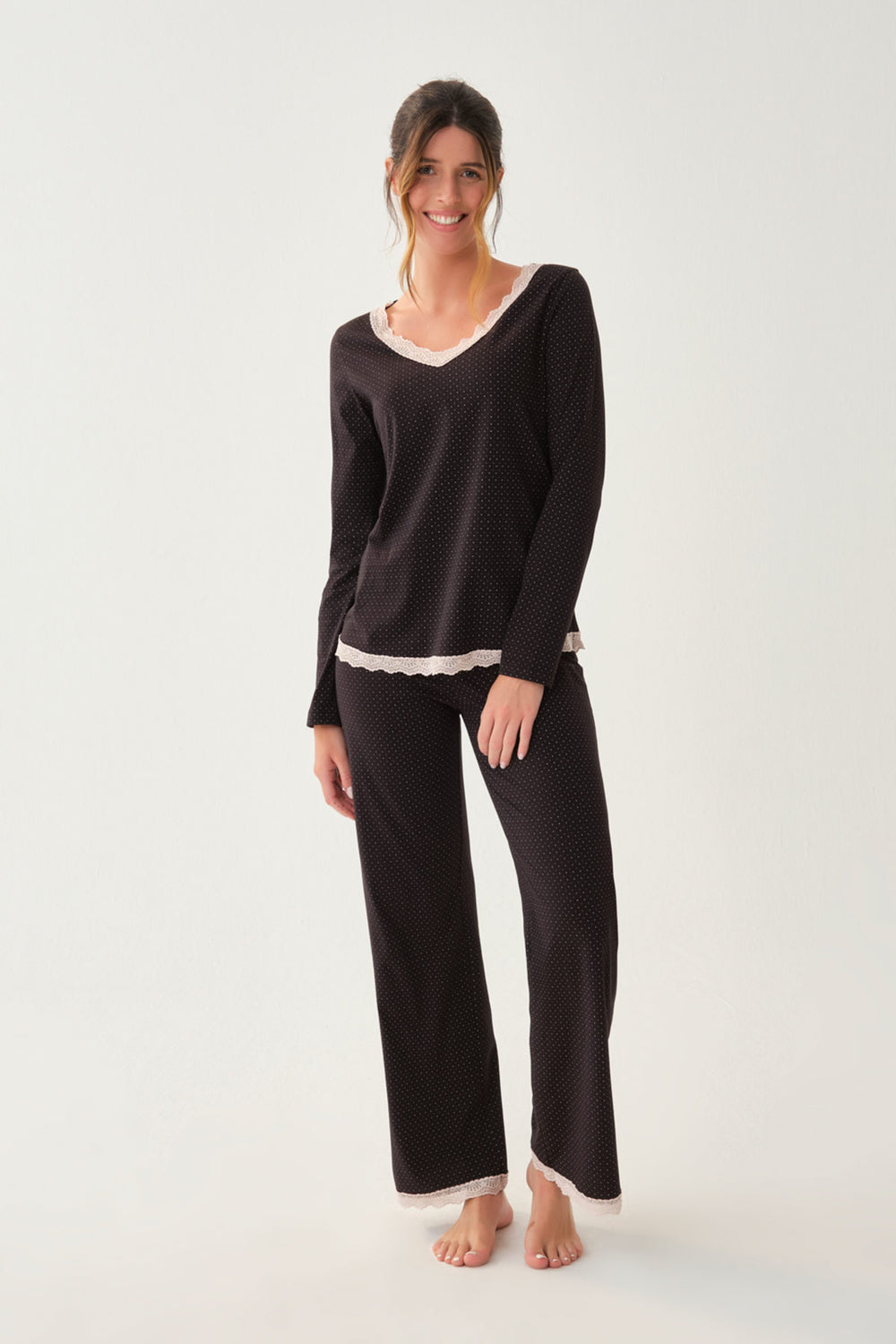BLACK PYJAMA SET