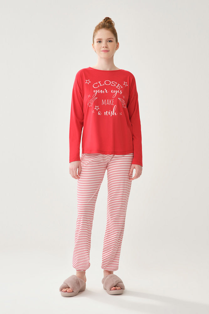RED PYJAMA SET