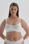 WHITE BRA