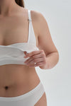 WHITE BRA