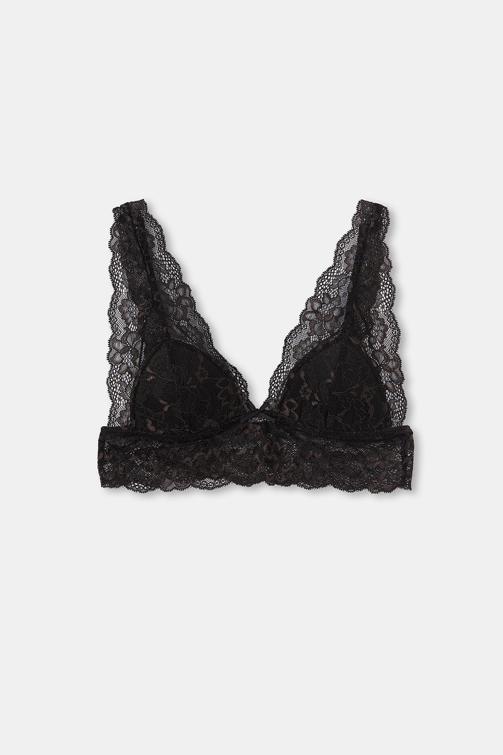 Siyah Balensiz Dantelli Bralet Sütyen