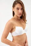 WHITE BRA