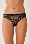 Siyah Dantelli Slip Külot