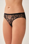 Siyah Dantelli Slip Külot