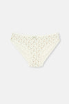 Beyaz Desenli Desenli Slip