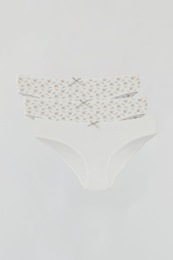 WHITE PRINTED SLIP