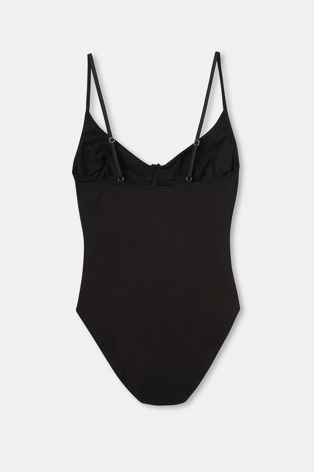 Siyah Askılı Pamuklu Body