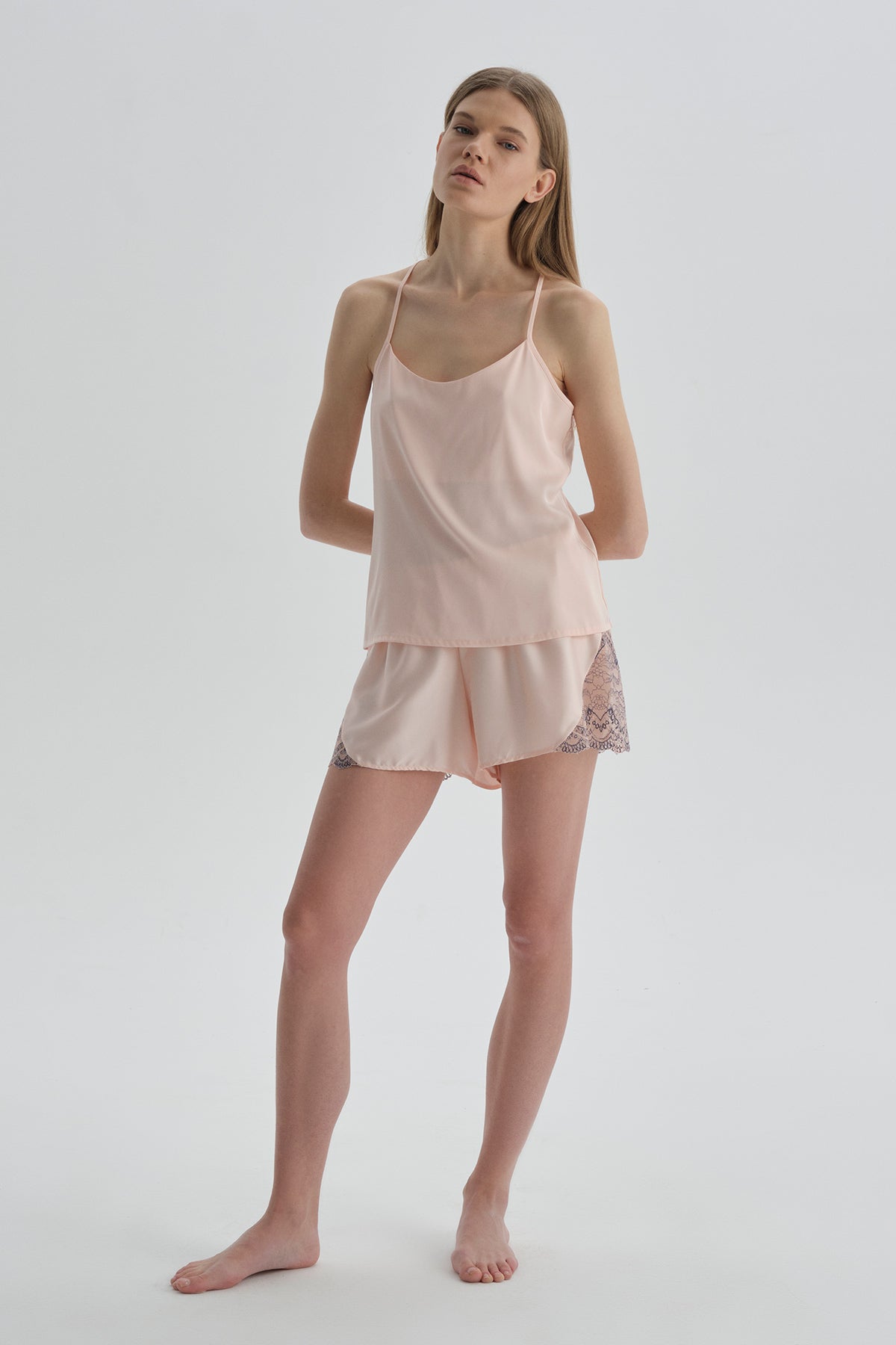 Pembe Camisole PIjama Üstü