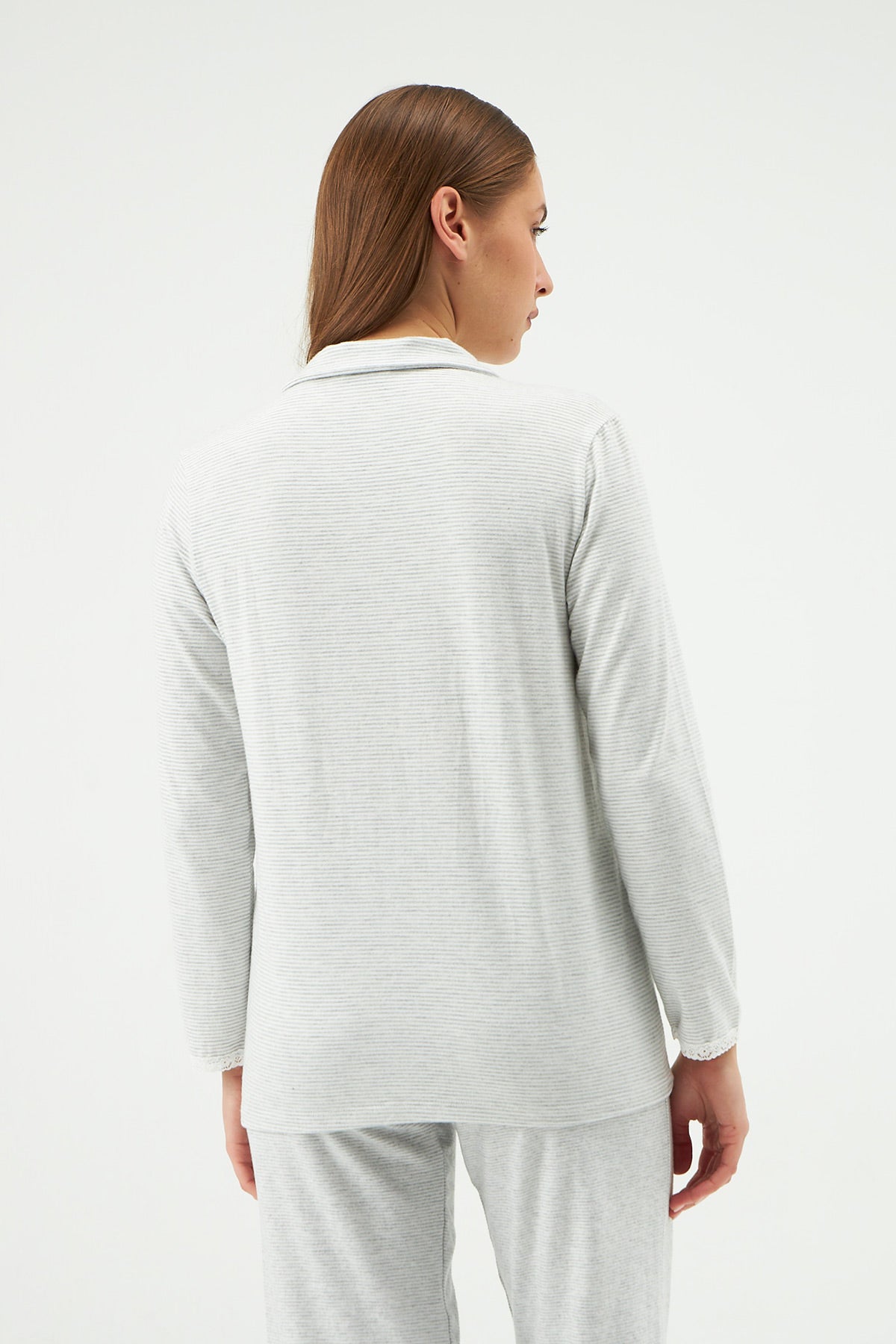 GREY PYJAMA TOP
