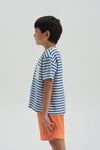 NAVY STRIPED T-SHIRT