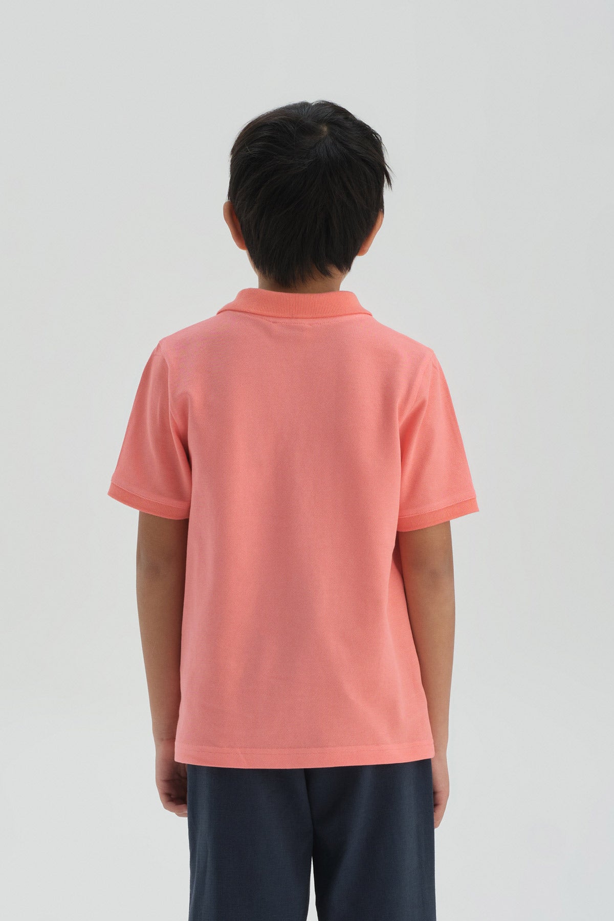SALMON POLO T-SHIRT