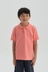 SALMON POLO T-SHIRT