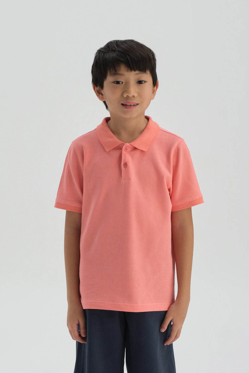 SALMON POLO T-SHIRT