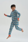 BLUE PRINTED PYJAMA SET