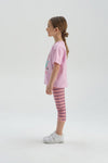 Pembe Pamuklu T-Shirt