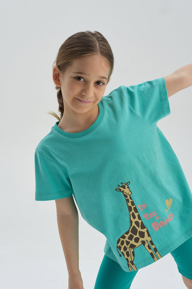 Yeşil Pamuklu T-Shirt