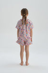 PINK PRINTED SHORT PYJAMA SET