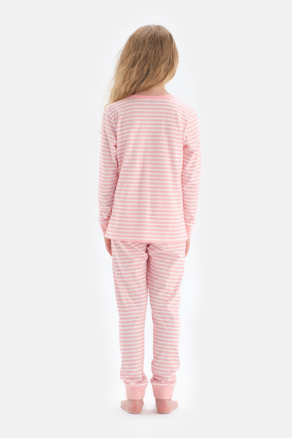 PINK STRIPED PYJAMA SET