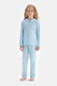 BLUE PRINTED PYJAMA SET
