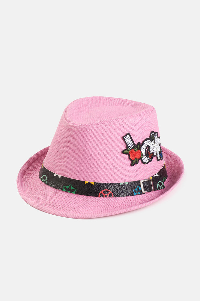 Pembe Hasır Şapka