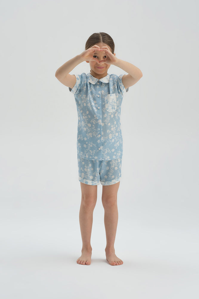 BLUE SHORT PYJAMA SET