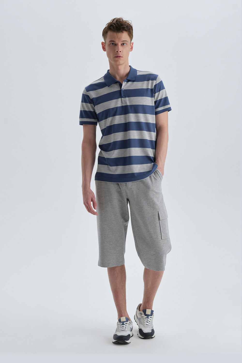 BLUE PRINTED T-SHIRT
