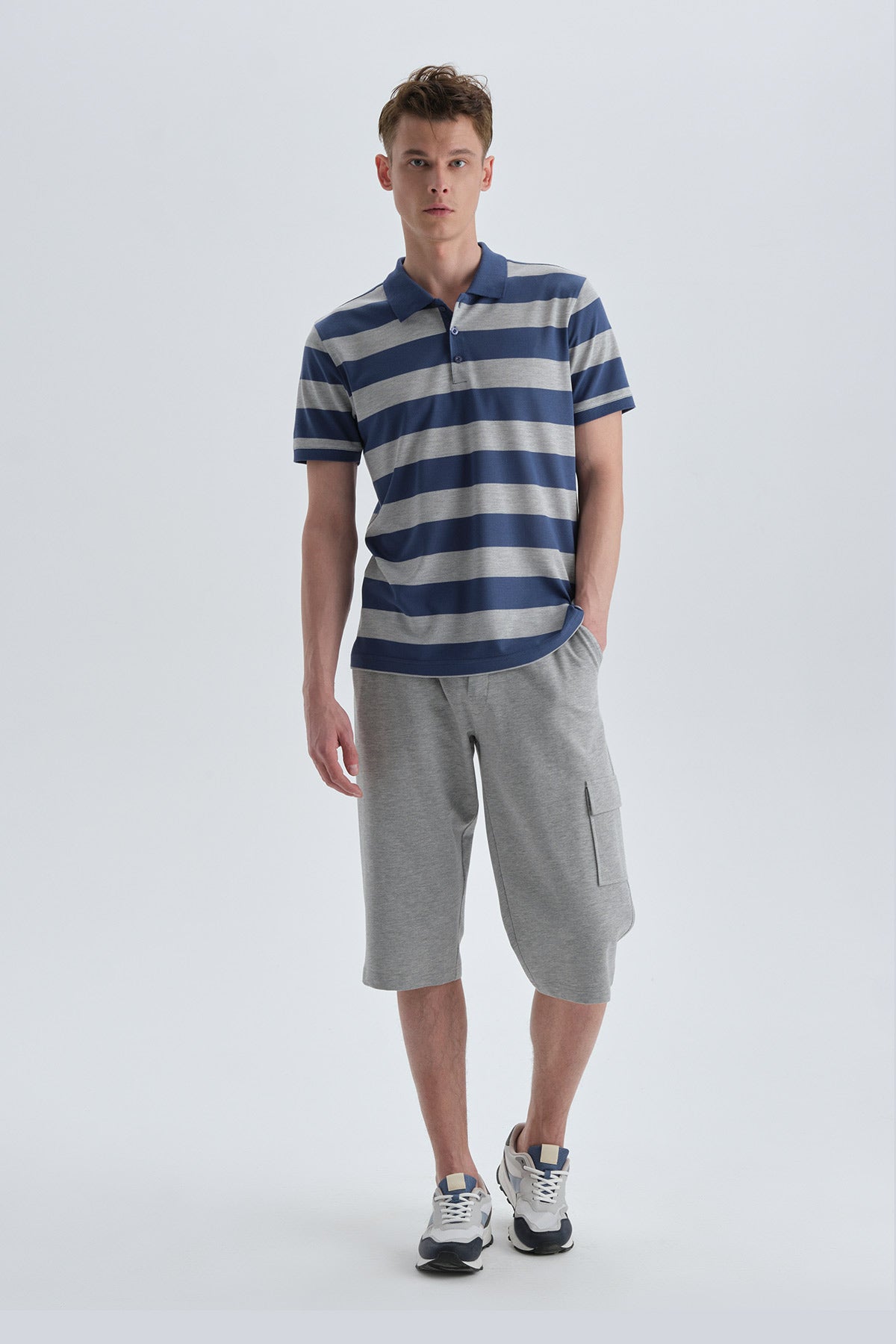 BLUE PRINTED T-SHIRT