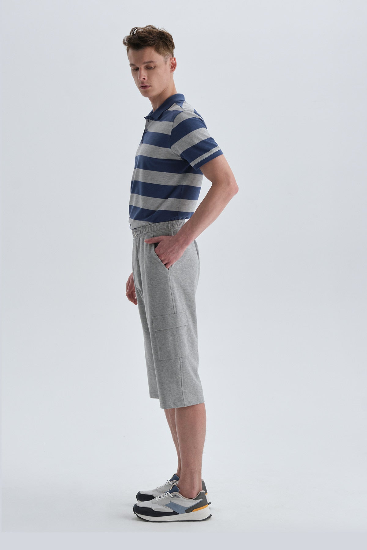 BLUE PRINTED T-SHIRT