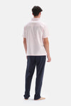 Pembe Pamuklu Polo Yaka T-Shirt