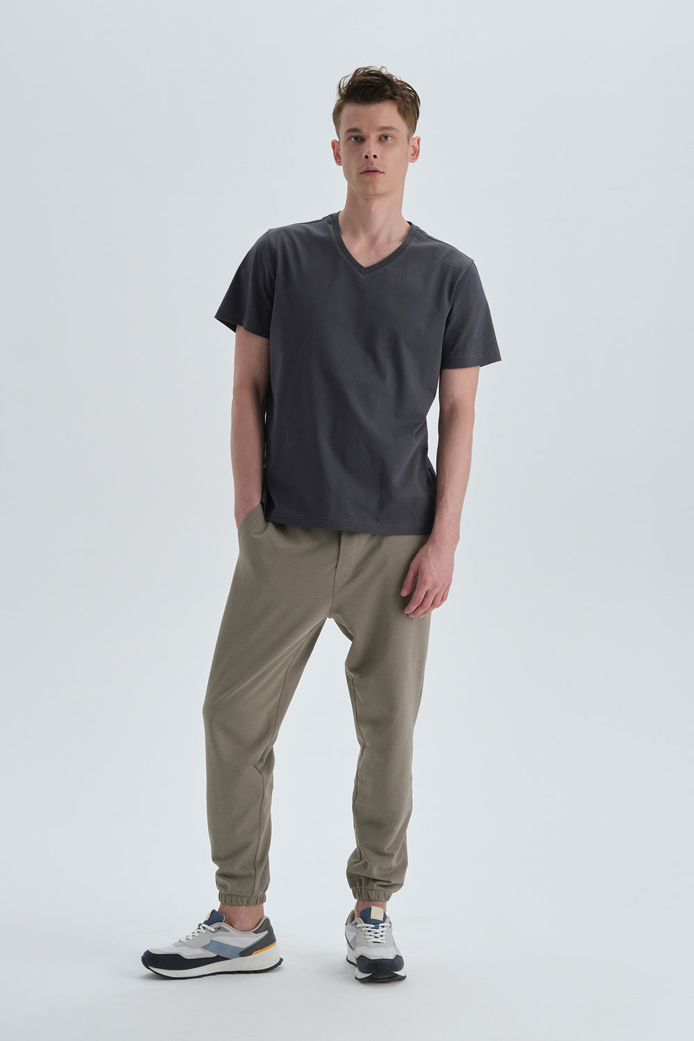 KHAKI TRACKSUIT BOTTOM