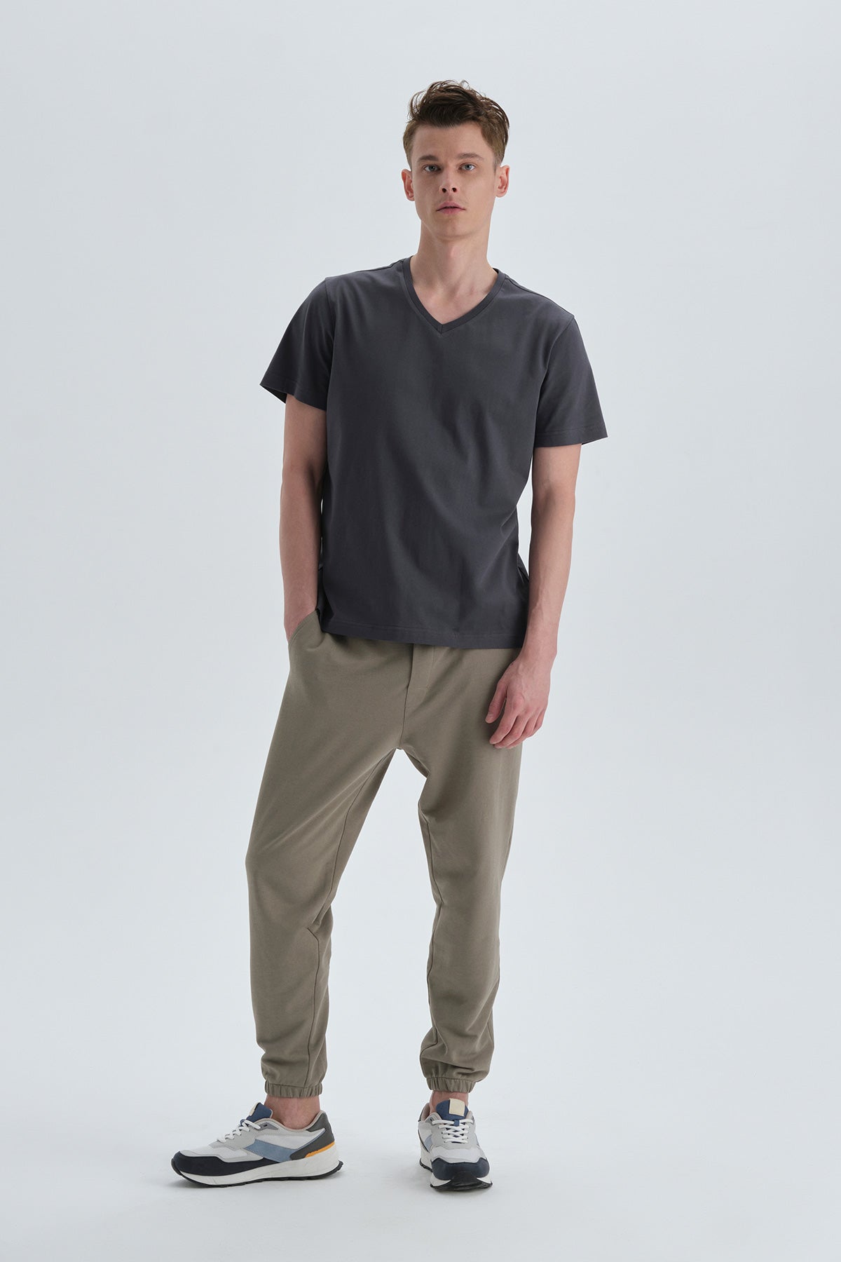 KHAKI TRACKSUIT BOTTOM