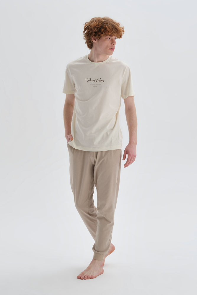 BEIGE PYJAMA SET