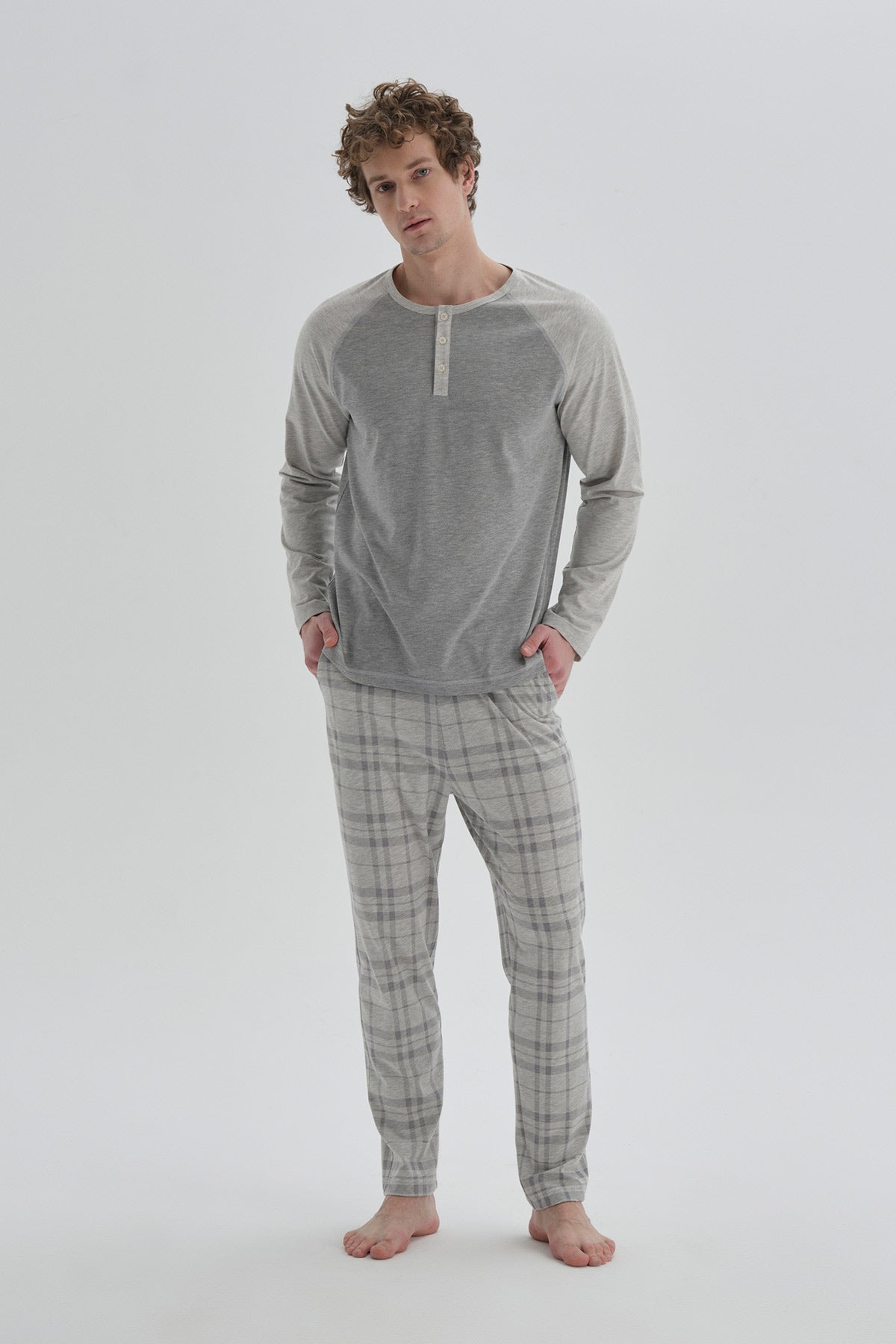 GREY PYJAMA SET